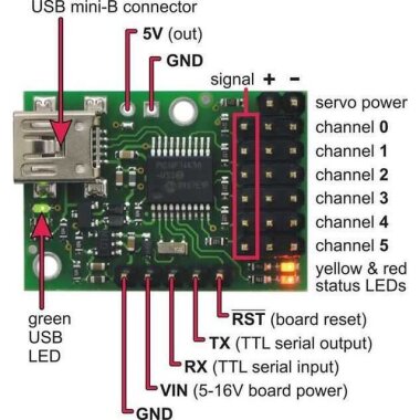Mikro Maestro 6 Kanallı USB Servo Kontrol Cihazı - 3