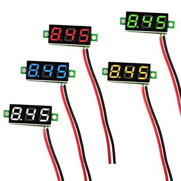  Mini Voltaj Göstergesi Mavi 4v - 30v Voltmetre