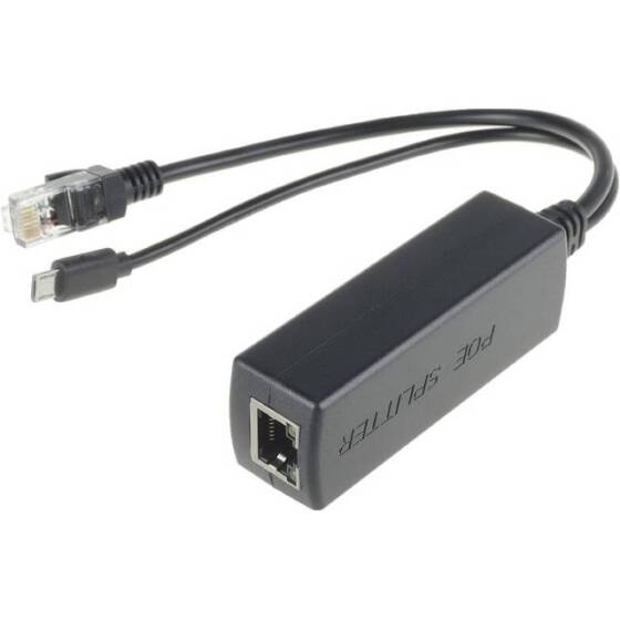 Mirco USB Gigabit PoE Ayırıcı 48V - 5V 2.4A - 1