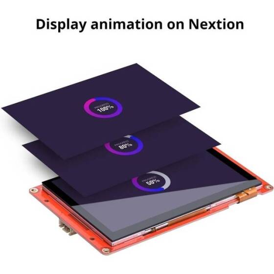 Nextion NX4827P043-011R 4.3 İnç Rezistif Dokunmatik Ekran - 4
