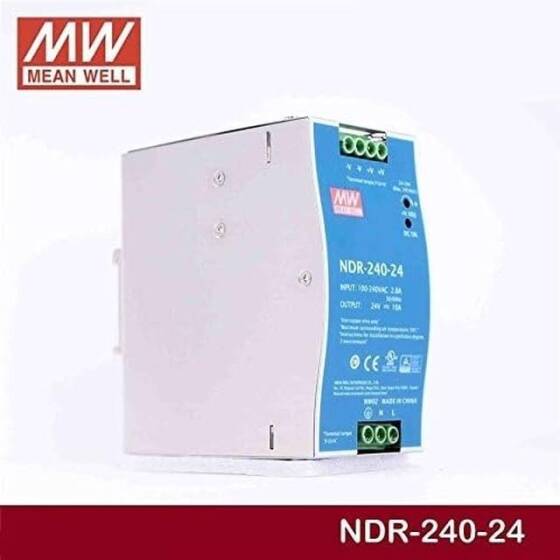 Orijinal Tayvan MEAN WELL NDR-240-24 Raylı Güç Kaynağı - 2