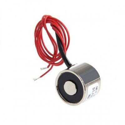 P20/15 Elektro Mıknatıs - 2.5kg Tutma Gücü 12V - 1