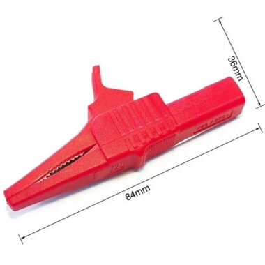 P2003 Krokodil Multimetre Test Klipsi - Kırmızı/Siyah - 2