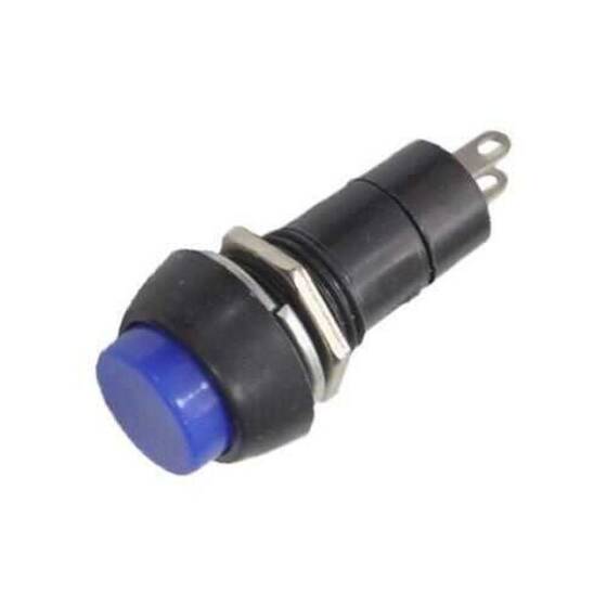 PBS-11A 12mm Anahtarlı Push Buton - Mavi - 1