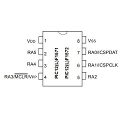 PIC12F1572 I/SN SOIC-8 SMD 8-Bit 32MHz Mikrodenetleyici - 2