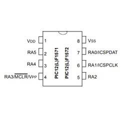 PIC12F1572 I/SN SOIC-8 SMD 8-Bit 32MHz Mikrodenetleyici - 2