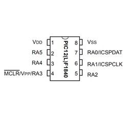 PIC12F1840 I/SN SMD SOIC-8 8-Bit 32MHz Mikrodenetleyici - 1