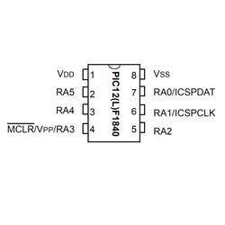 PIC12F1840 I/SN SMD SOIC-8 8-Bit 32MHz Mikrodenetleyici - 1
