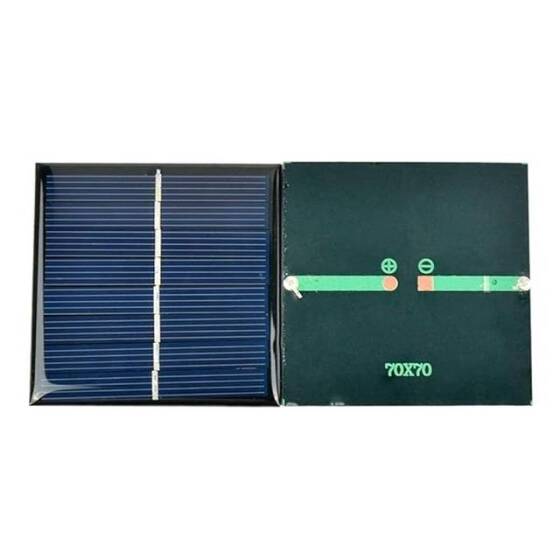 Polikristal 70x70mm 3V 100mA Mini Güneş Paneli - 3