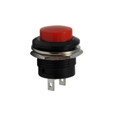 R13-507 16mm Yaylı Push Buton - Kırmızı - Görsu Elektronik