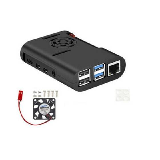 Raspberry Pi 4 Model B Sogutma Kutusu - Siyah - 1