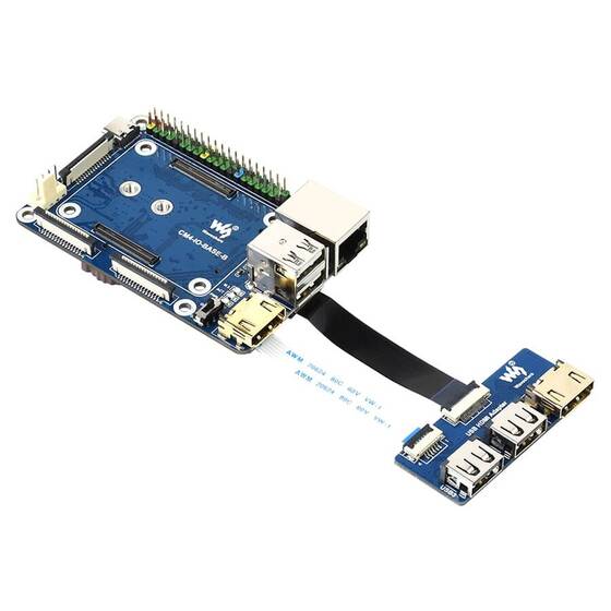 Raspberry Pi CM4 için USB HDMI Adaptörü Mini Base B