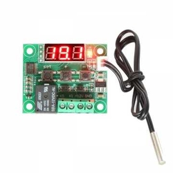 Röle Çıkışlı Dijital Termostat, Sıcaklık Kontrol Kartı - W1209 - 1