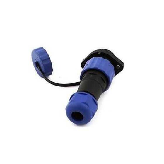 SD16 5 Pin 16mm Su Geçirmez Konnektör Takımı - Flanşlı Panel Tipi - 2