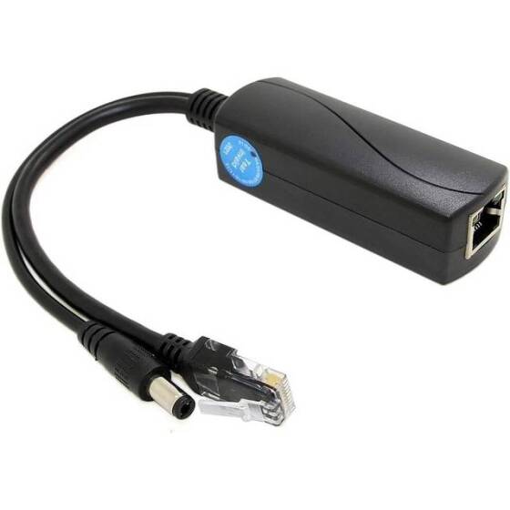 SDAPO PS5712AT DC5.5x2.1mm 100M PoE Ayırıcı 48V - 12V 2A - Normal Versiyon - 1