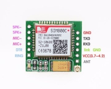 SIM800C Mini GSM/GPRS Modülü - Imei Kayıtlı - 3