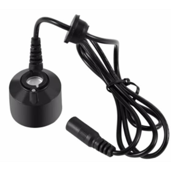 Siyah Plastik DC 24V 600mA 16mm Hava Nemlendirici Mist Maker Nebulizatör 3.6cm - 1