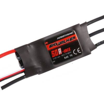 SkyWalker ESC 50A Brushless Fırçasız Motor Hız Kontrol Sürücüsü - 1
