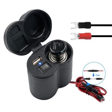 Su Geçirmez Çok Fonksiyonlu USB Şarj Cihazı ve Çakmaklık - Görsu Elektronik