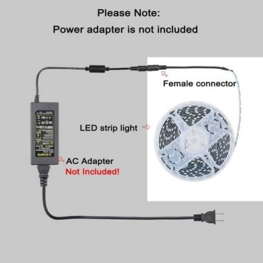 Su Geçirmez FC0B Ra09 3000K Sıcak Beyaz 12V SMD LED Şerit 416 LED/Metre Esnek 5 Metrelik Makara 8mm Genişlik - 3