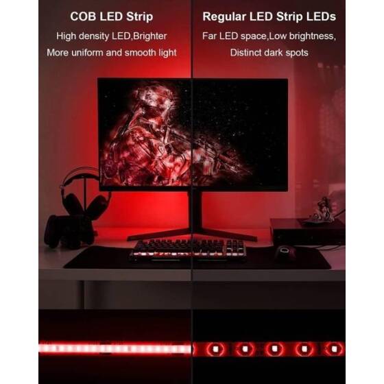 Su Geçirmez Kırmızı 2835 12V SMD LED Şerit 60 LED/Metre Esnek 5 Metrelik Makara - 4