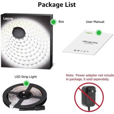 Su Geçirmez Sarı 2835 12V SMD LED Şerit 60 LED/Metre Esnek 5 Metrelik Makara - 5