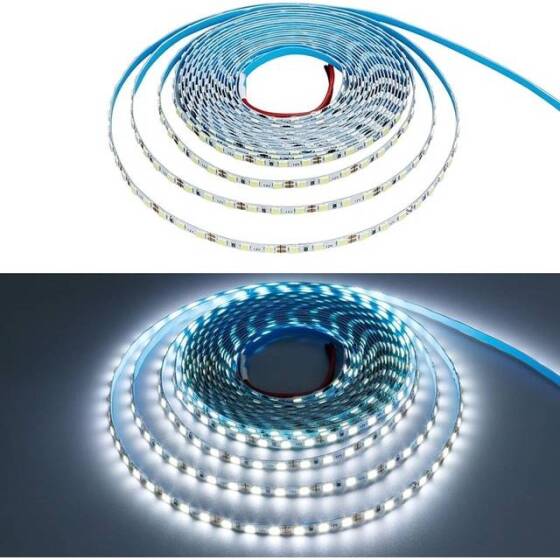 Su Geçirmez Yeşil 2835 12V SMD LED Şerit 60 LED/Metre Esnek 5 Metrelik Makara - 2