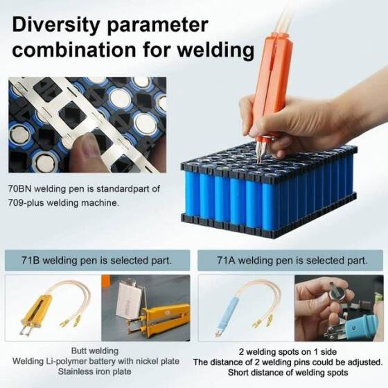 SUNKKO 709PLUS Punta Kaynak 4-3KW Makinesi-70BN Kaynak Kalemi İle US Plug 110V - 2