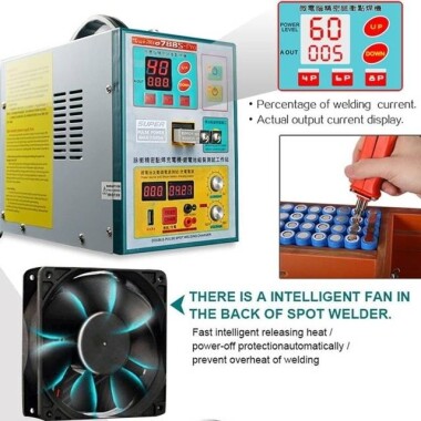 SUNKKO 788S-Pro 18650 Pil Darbeli Nokta Kaynakçı-70B Nokta Kaynak Kalemi EU Fişli 220V - 4