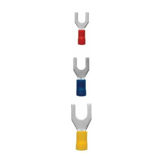 SV 2-5 1.50-2.50 mm Mavi Çatal Tip İzoleli Kablo Ucu 10 Adet - 1