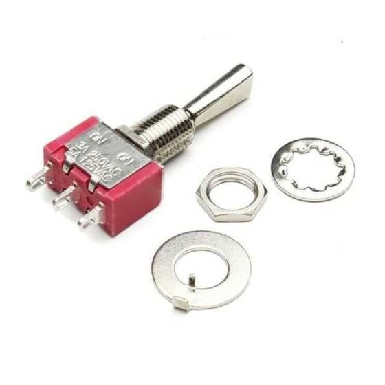 T80-T ON-ON 3 Pin Yaylı Toggle Switch - 1