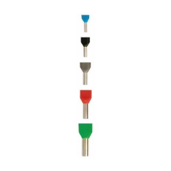 TE0508 5 mm Beyaz İzoleli Çift Girişli Yüksük - 10 Adet - 1