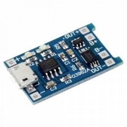 TP4056 Micro Usb Lipo Şarj Aleti 3.7V - Korumalı - 1