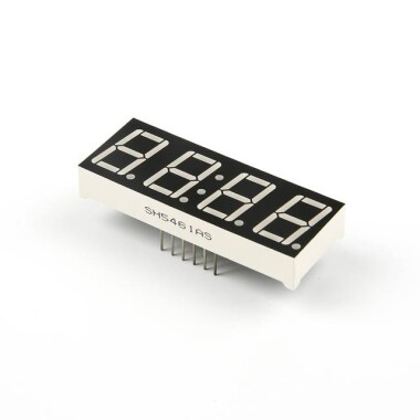 0.56 İnç Saat Kırmızı 4 Haneli 7 Segment Led Gösterge CC 12 Pin - 3
