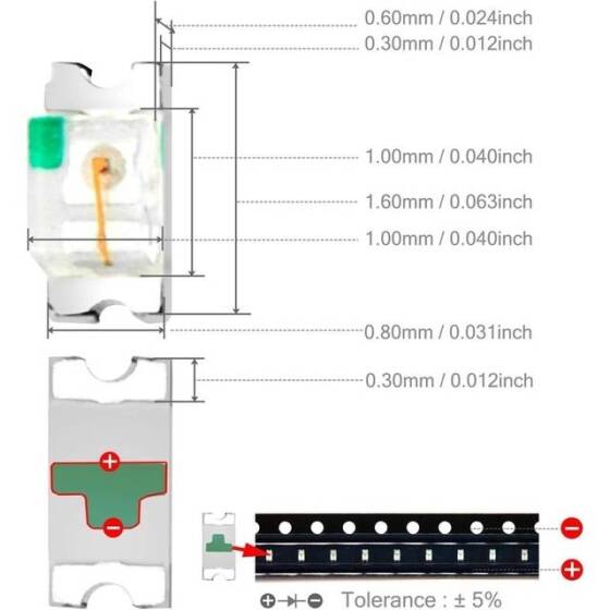 0603 (1608) RGB SMD LED - 3