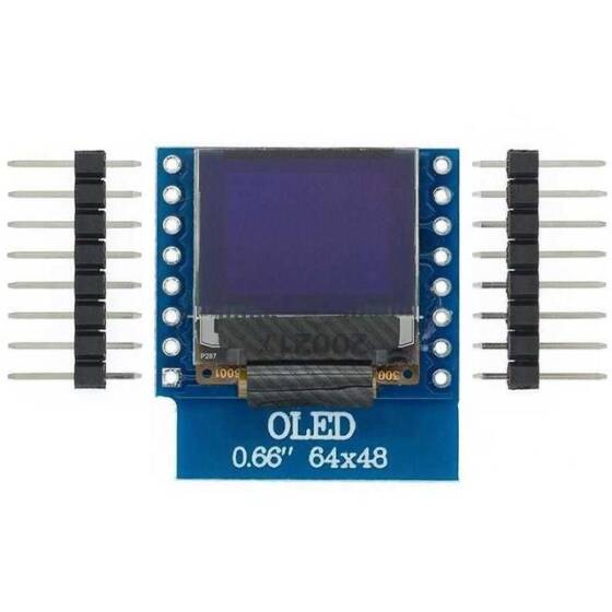 0.66'' 64x47 Oled Grafik Lcd Ekran - Beyaz - 1