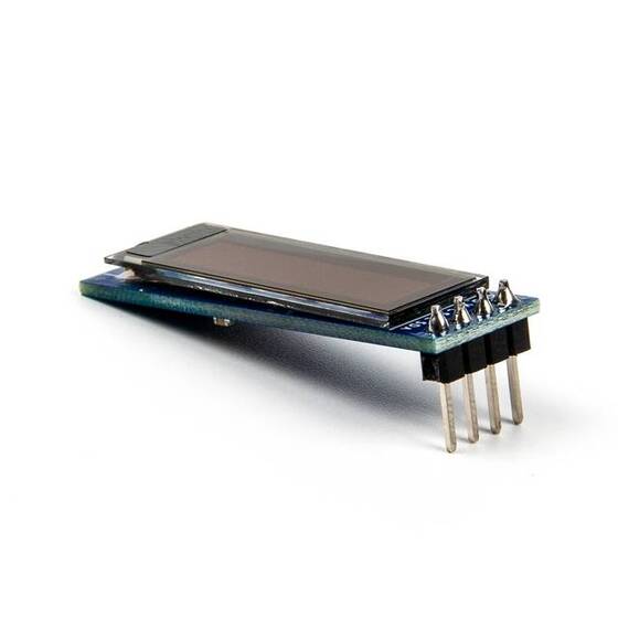0.91 inç 128x32 I2C IIC Seri OLED LCD Ekran Modülü (GND VCC ile) Mavi SSD1306 Çip - 1