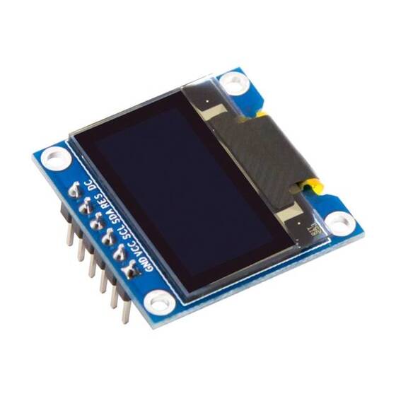 0.96 inç SPI OLED LCD Modül 6 Pin Beyaz SSD1306 Çip (GND VCC) - 3