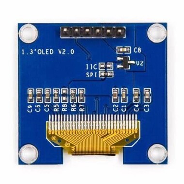 0.96 inç SPI OLED LCD Modül 6 Pin Beyaz SSD1306 Çip (VCC GND) - 8