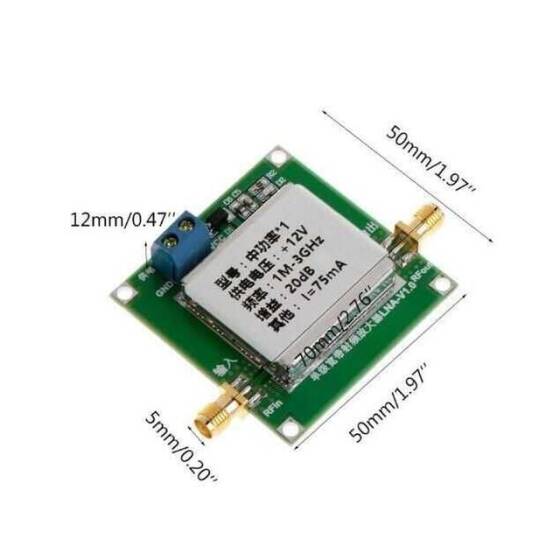 1-3000MHz 20dB LNA RF Geniş Bant Amplifikatör Modülü - 3