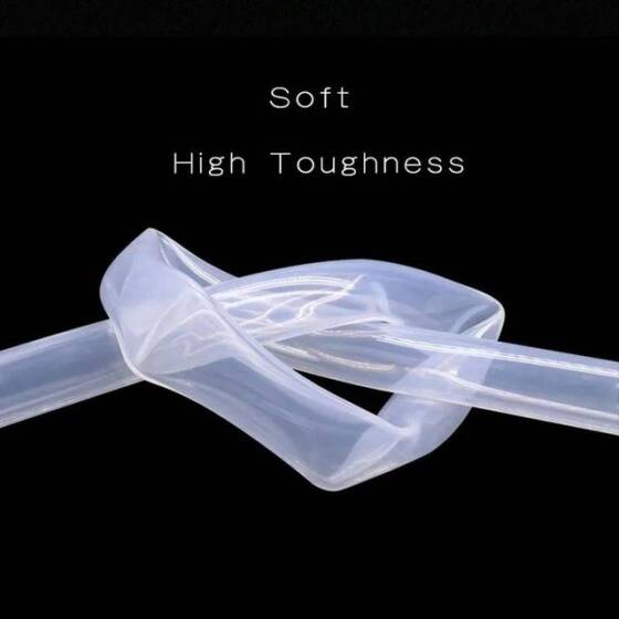 1 Metre Kırmızı Esnek Kauçuk Şeffaf Hortum - Slikon Tüp ID 3mm X 6mm OD - 2