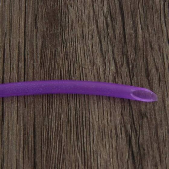 1 Metre Mor Esnek Kauçuk Şeffaf Hortum - Slikon Tüp ID 8mm X 10mm OD - 1