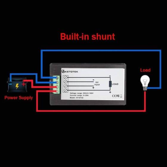 100V 20A OLED Dijital Test Cihazı Amp Volt Güç ölçer Zaman Kapasitesi Enerji Sıcaklığı - 5