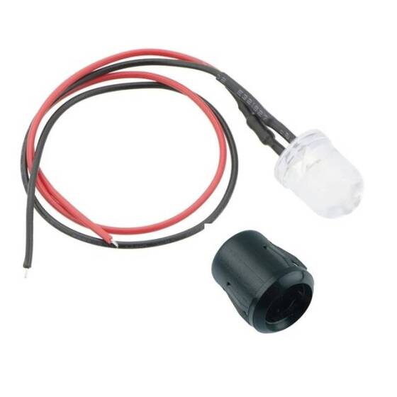 12-18V 10mm Mavi LED 20cm Kablolu - 1