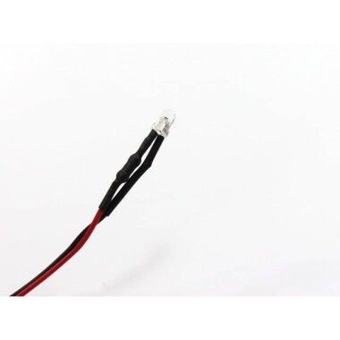 12-18V 3mm Sıcak Beyaz LED 20cm Kablolu - 2