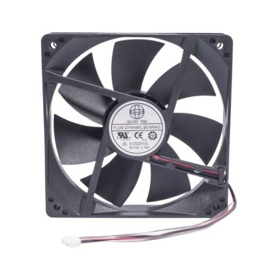 120x120x25mm 12V 0.18A Fan 2 Kablolu - Görsu Elektronik