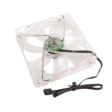 120x120x25mm 12V 0.1A Fan 4 Kablolu - Işıklı RGB Bilgisayar Kasa Fanı - 1