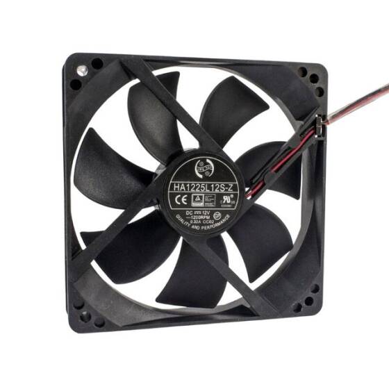 120x120x25mm 12V 0.33A 1200RPM Fan 2 Kablolu - 1