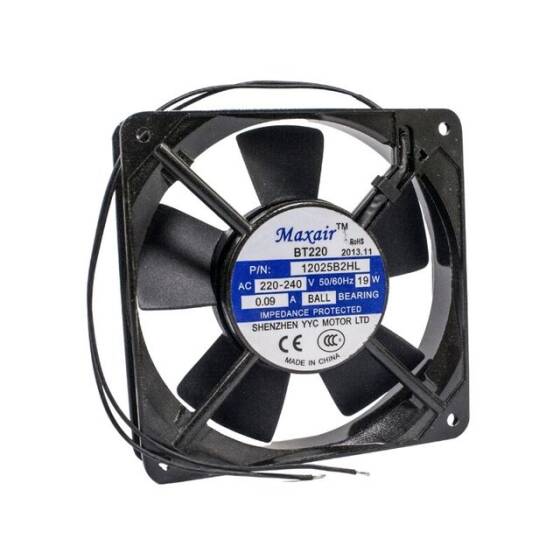 120x120x25mm 220V 0.09A Metal Fan 2 Kablolu - 1
