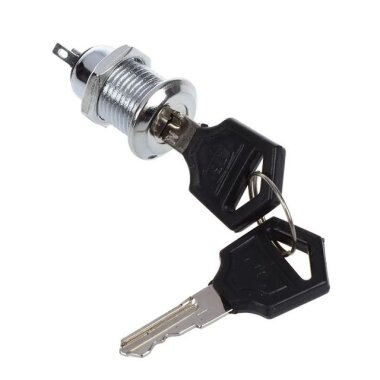 12mm Anahtarlı Metal Mandal Buton 0-1 - 2